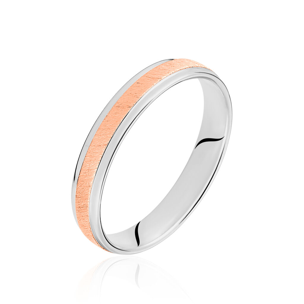 Alliance Selenne Ruban Plat Or Bicolore - Alliances Famille | Histoire d&rsquo;Or