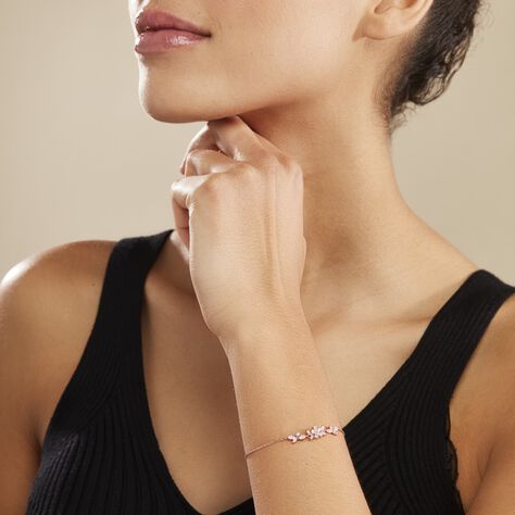 Bracelet Wanda Argent Rose Oxyde De Zirconium - Bracelets Femme | Histoire d’Or