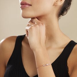 Bracelet Wanda Argent Rose Oxyde De Zirconium - Bracelets fantaisie Femme | Histoire d’Or