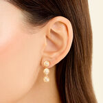 Boucles D'Oreilles Pendantes Sunrays Plaqu&eacute; Or Jaune Oxyde De Zirconium - Boucles d'oreilles empierr&eacute;es Femme | Histoire d&rsquo;Or