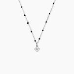 Collier Polka Argent Blanc Oxyde De Zirconium - Colliers fantaisie Femme | Histoire d&rsquo;Or