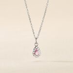 Collier Court Argent Blanc Tania Oxyde De Zirconium - Ras de cou Femme | Histoire d&rsquo;Or