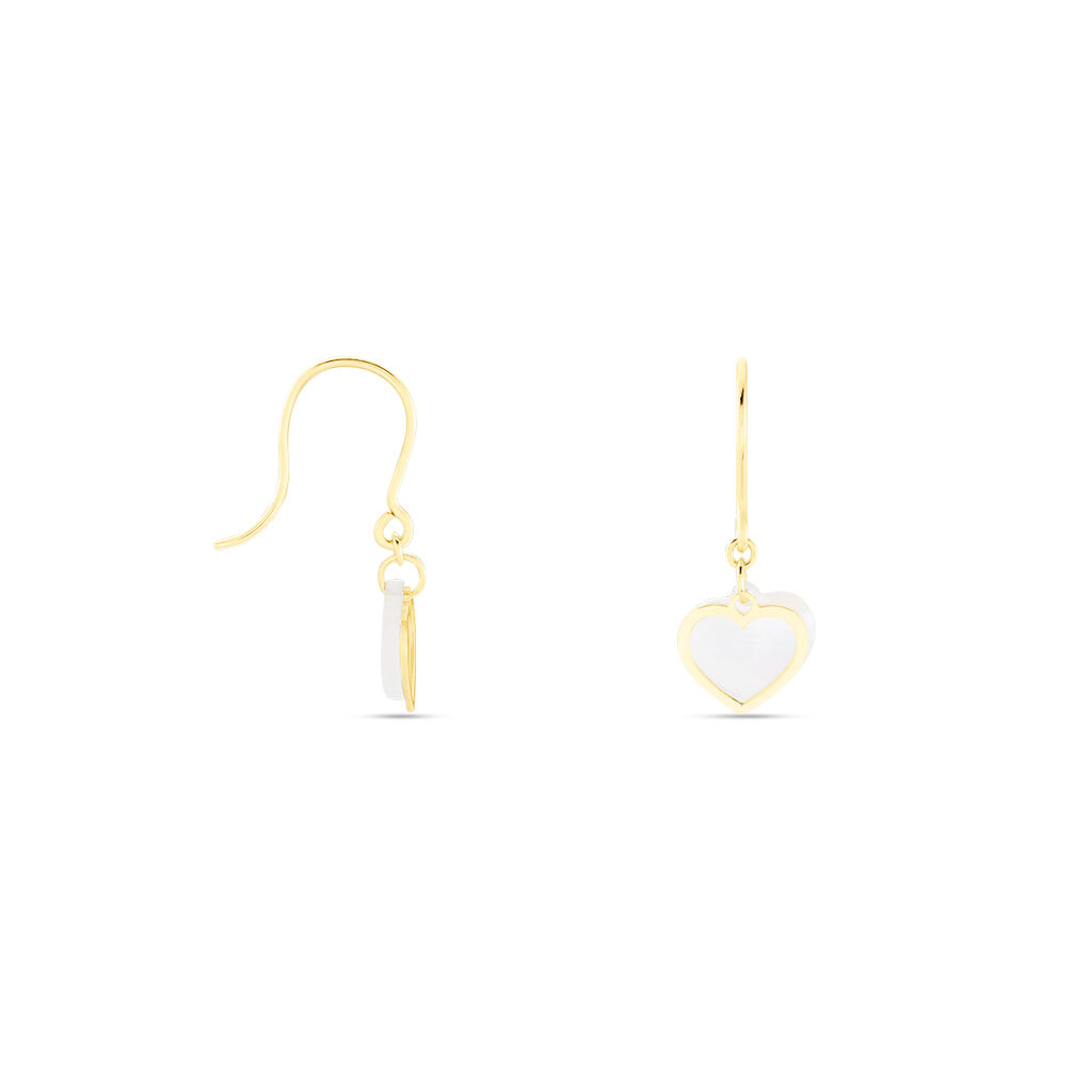 Boucles D'oreilles Pendantes Naïade Or Jaune Nacre - Boucles d'oreilles pendantes Femme | Histoire d’Or