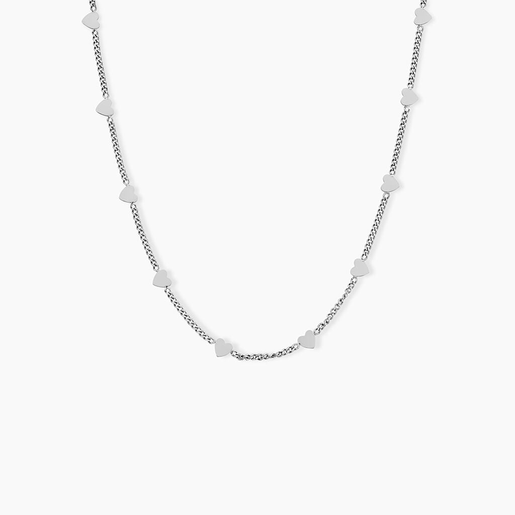 Collier Eva Acier Blanc - Colliers fantaisie Femme | Histoire d&rsquo;Or