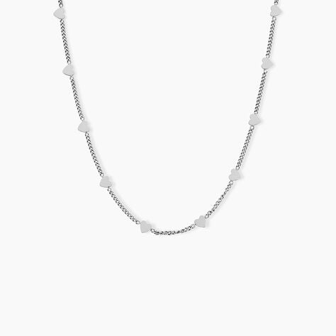 Collier Eva Acier Blanc - Colliers fantaisie Femme | Histoire d&rsquo;Or