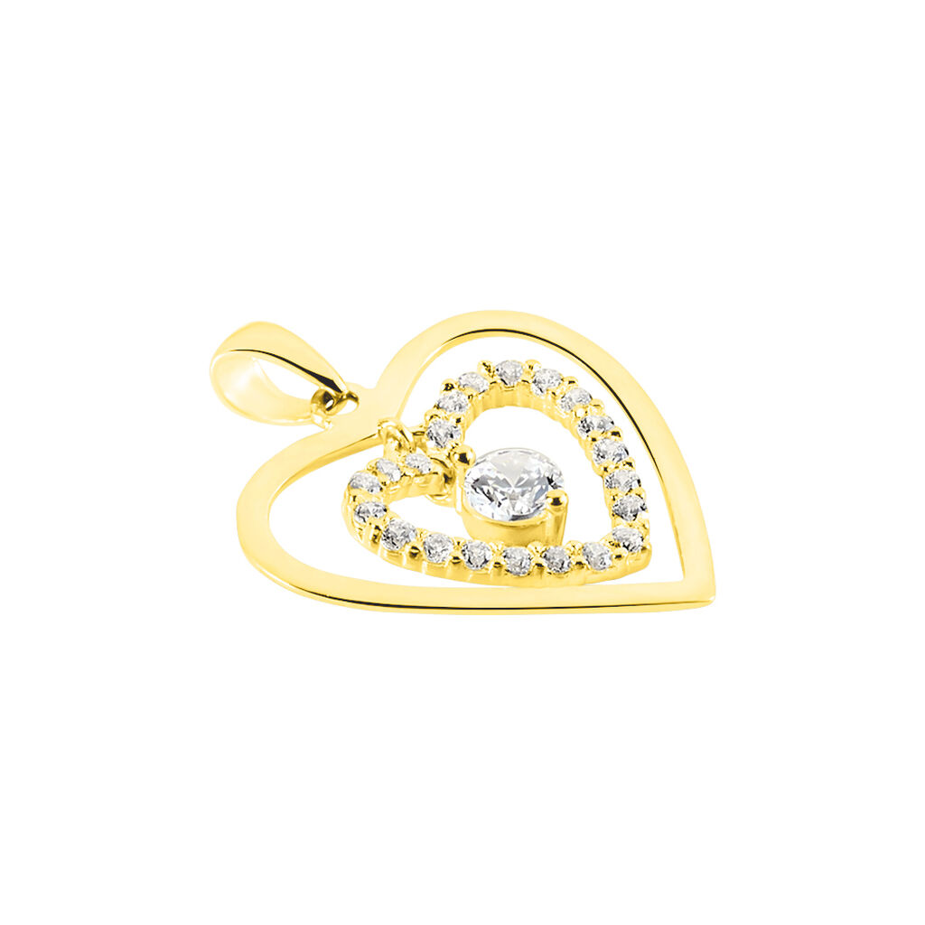 Pendentif Ademe Or Jaune Oxyde De Zirconium - Pendentifs Femme | Histoire d’Or