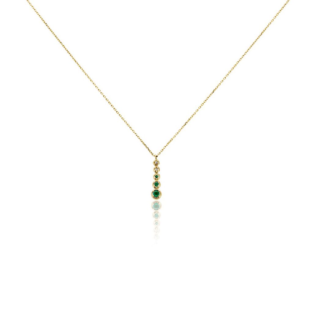 Collier Josephine Or Jaune Emeraude - Colliers Femme | Histoire d&rsquo;Or