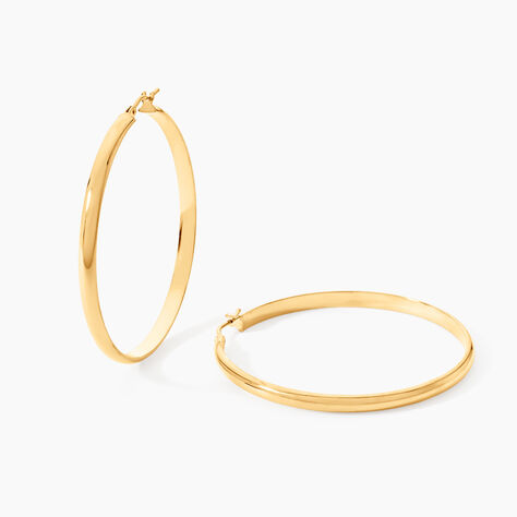 Cr&eacute;oles Shalana Or Jaune - Boucles d'oreilles cr&eacute;oles Femme | Histoire d&rsquo;Or