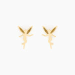 Boucles D'oreilles Puces Feelia Or Jaune - Clous d'oreilles Enfant | Histoire d&rsquo;Or