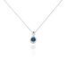 Collier Augusta Or Blanc Topaze Et Oxyde De Zirconium - Colliers Infini Femme | Histoire d’Or