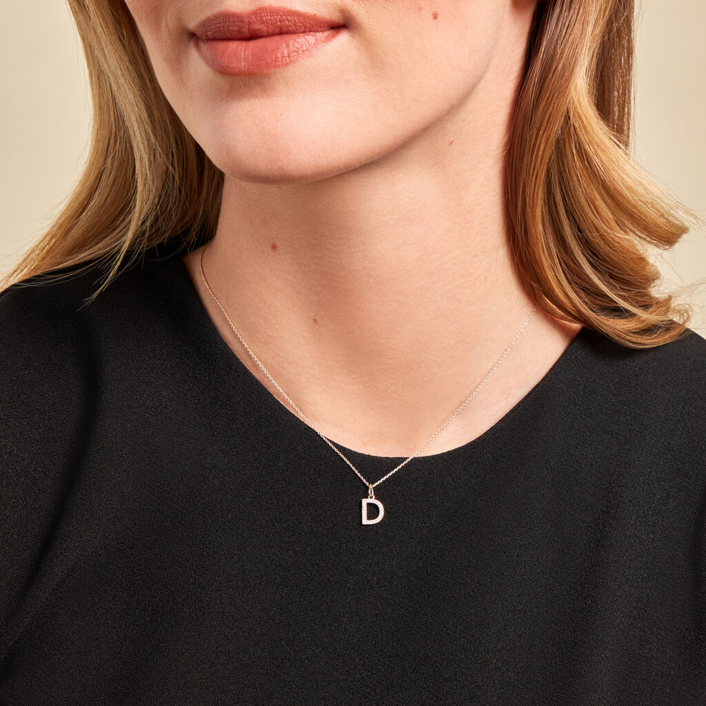 Pendentif Lettre K Or Jaune Oxyde - Pendentifs Famille | Histoire d’Or