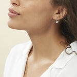 Boucles D'oreilles Pendantes Paloma Argent Blanc Oxyde De Zirconium - Boucles d'oreilles fantaisie Femme | Histoire d&rsquo;Or