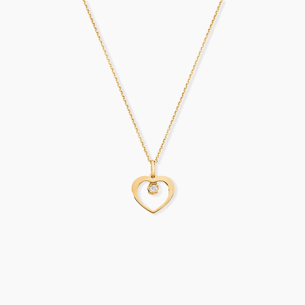Collier Rohanna Or Jaune Oxyde De Zirconium - F&ecirc;te des m&egrave;res Femme | Histoire d&rsquo;Or
