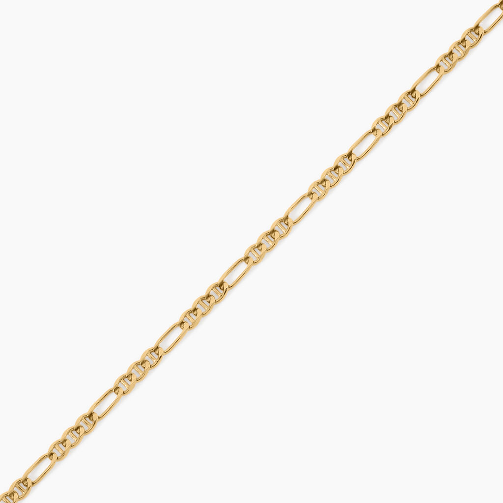 Bracelet Babur Argent Dor&eacute; A L'Or 750/1000 - Bijoux sans pierre Homme | Histoire d&rsquo;Or