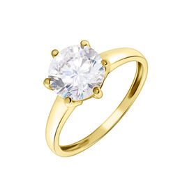 Solitaire Or Jaune Poeninus Oxyde - Bagues solitaires Femme | Histoire d’Or