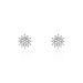 Boucles D'oreilles Puces Or Blanc Kristel Oxydes De Zirconium - Clous d'oreilles Femme | Histoire d’Or