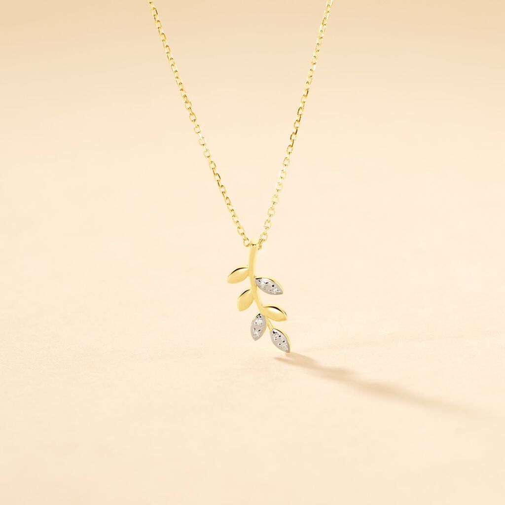 Collier Palmiro Or Jaune Diamant - Colliers Femme | Histoire d’Or