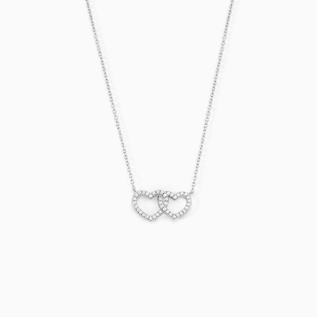 Collier Anne-ael Argent Blanc Oxyde De Zirconium - Colliers fantaisie Femme | Histoire d&rsquo;Or