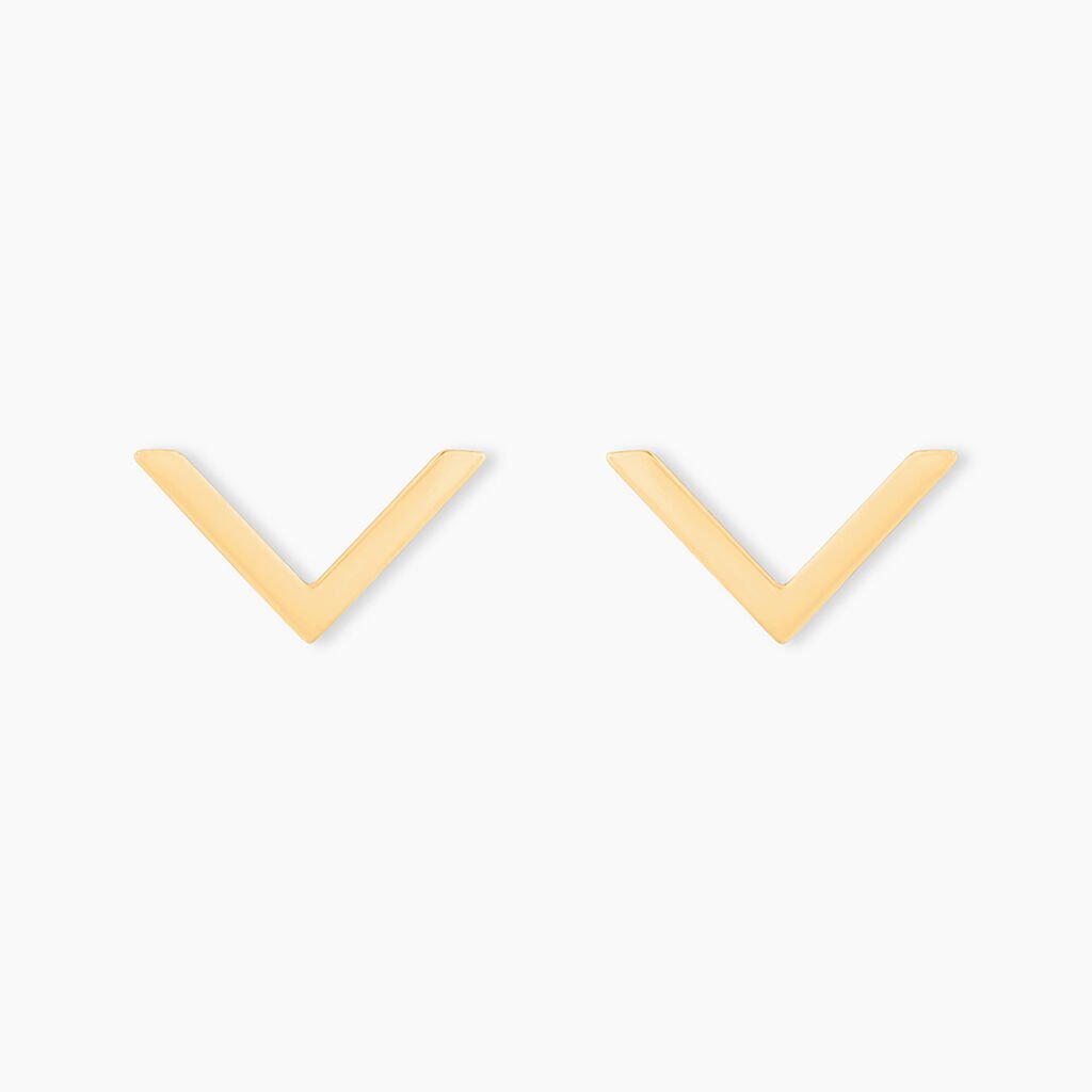 Boucles D'oreilles Puces Ella Or Jaune - Clous d'oreilles Femme | Histoire d&rsquo;Or