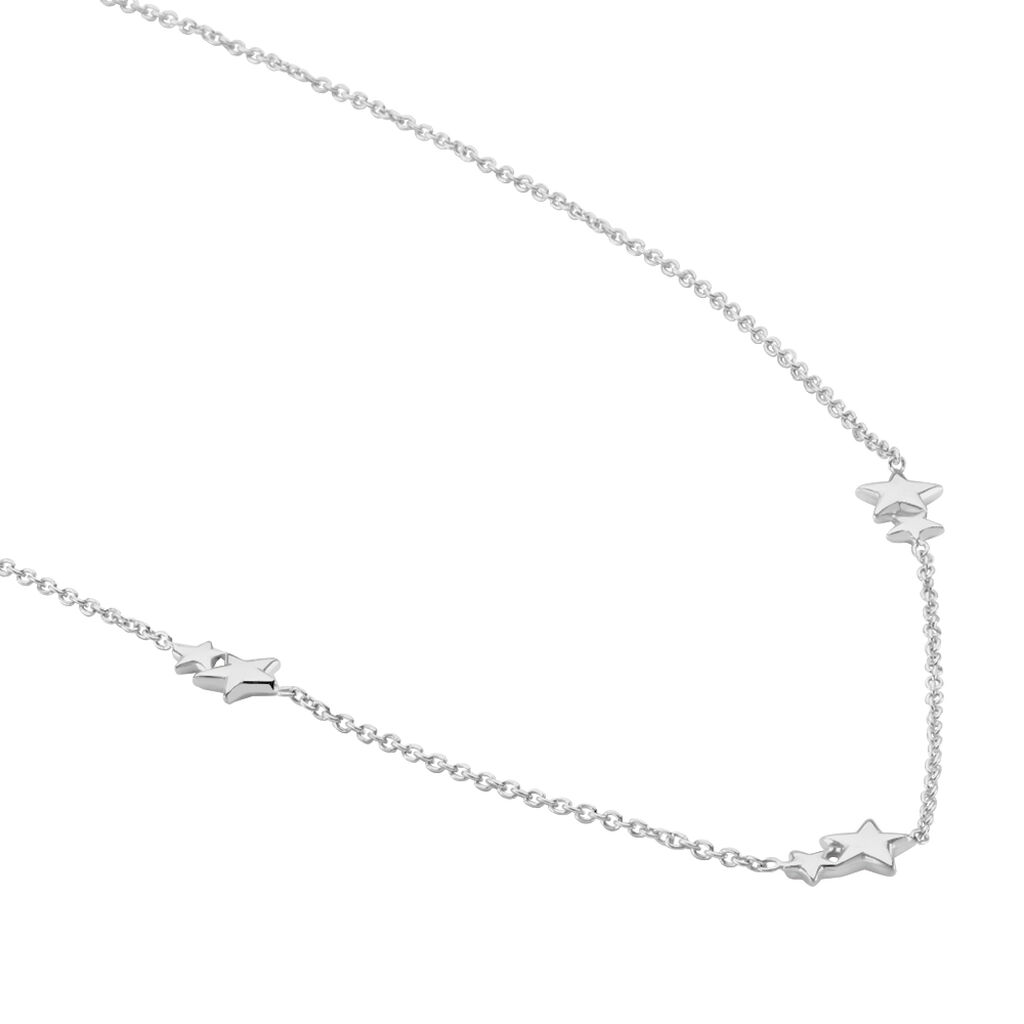 Collier Argent Blanc Astria - Colliers fantaisie Femme | Histoire d’Or