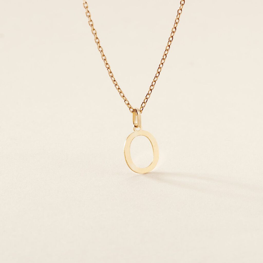 Pendentif Ionia Lettre Or Jaune - Pendentifs Famille | Histoire d’Or