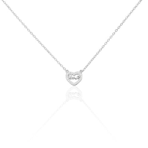 Collier Delicata Argent Blanc Oxyde De Zirconium - Colliers fantaisie Femme | Histoire d&rsquo;Or