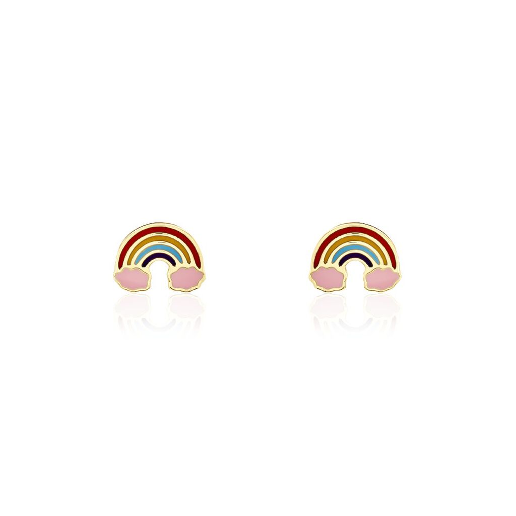 Boucles D'oreilles Puces Raine Or Jaune - Clous d'oreilles Enfant | Histoire d’Or