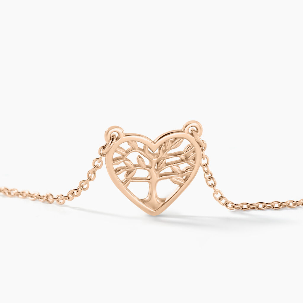 Collier Elwenn Argent Rose - Colliers Coeur Femme | Histoire d’Or