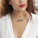 Collier Jonc Adel Acier Blanc - Colliers fantaisie Femme | Histoire d’Or