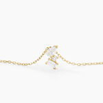 Collier Ptolema Or Jaune Diamant Synth&eacute;tique - Colliers Femme | Histoire d&rsquo;Or