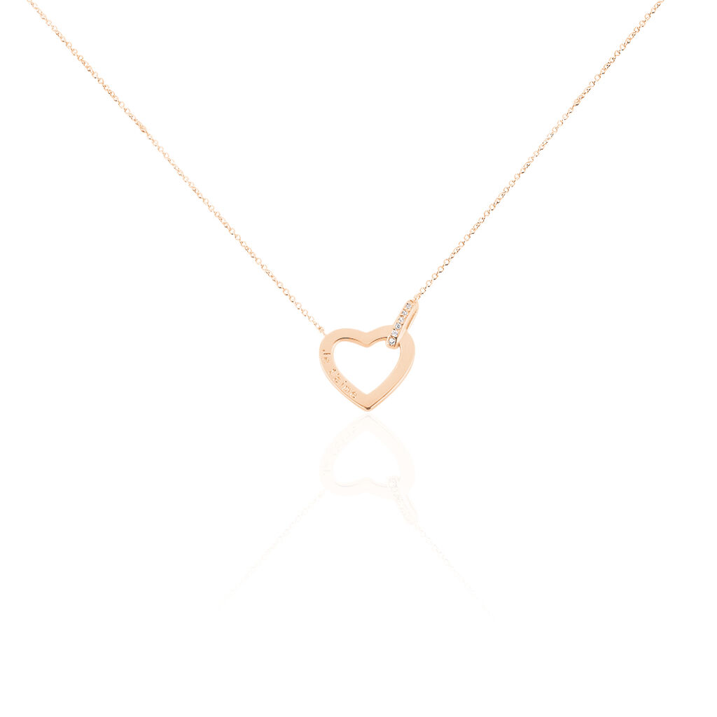 Collier Elanda Argent Rose Oxyde De Zirconium - Colliers fantaisie Femme | Histoire d’Or