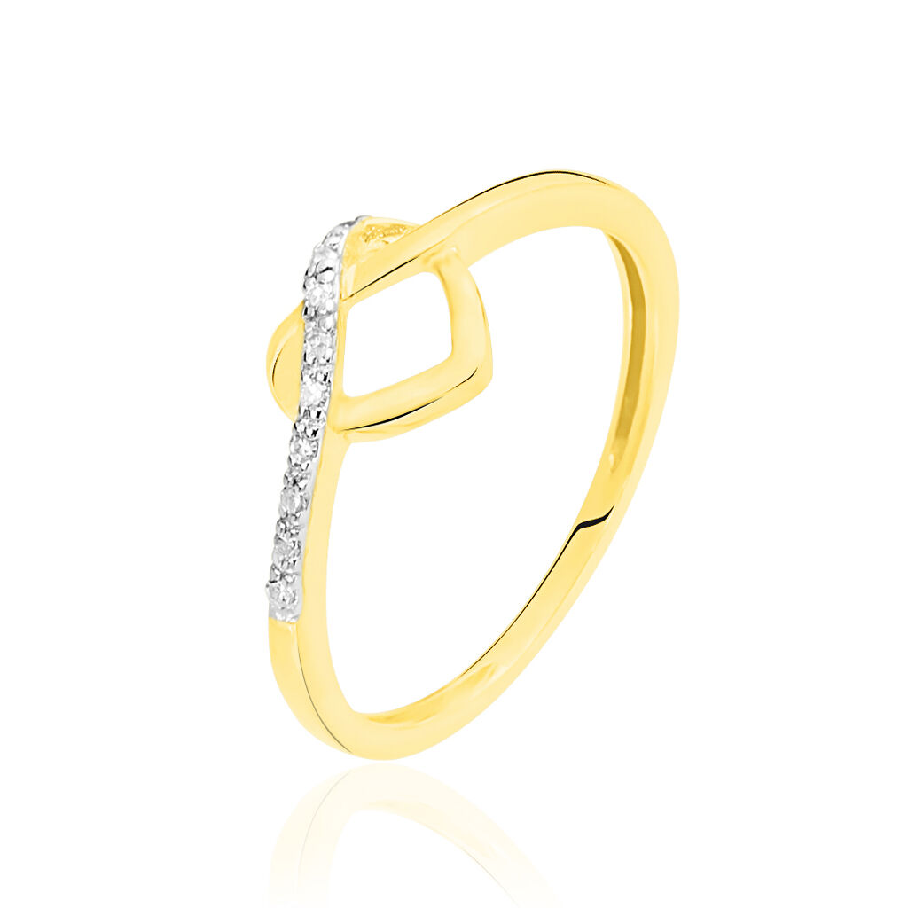 Bague Mona-lisa Or Jaune Diamant - Bagues avec pierre Femme | Histoire d’Or