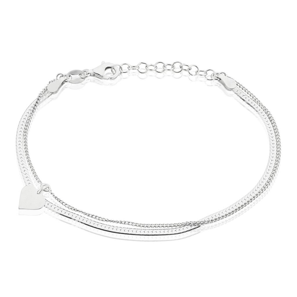 Bracelet Argent Blanc Sapphira - Bracelets Femme | Histoire d’Or