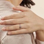 Bague Solena Or Blanc Diamant - Bagues solitaires Femme | Histoire d&rsquo;Or