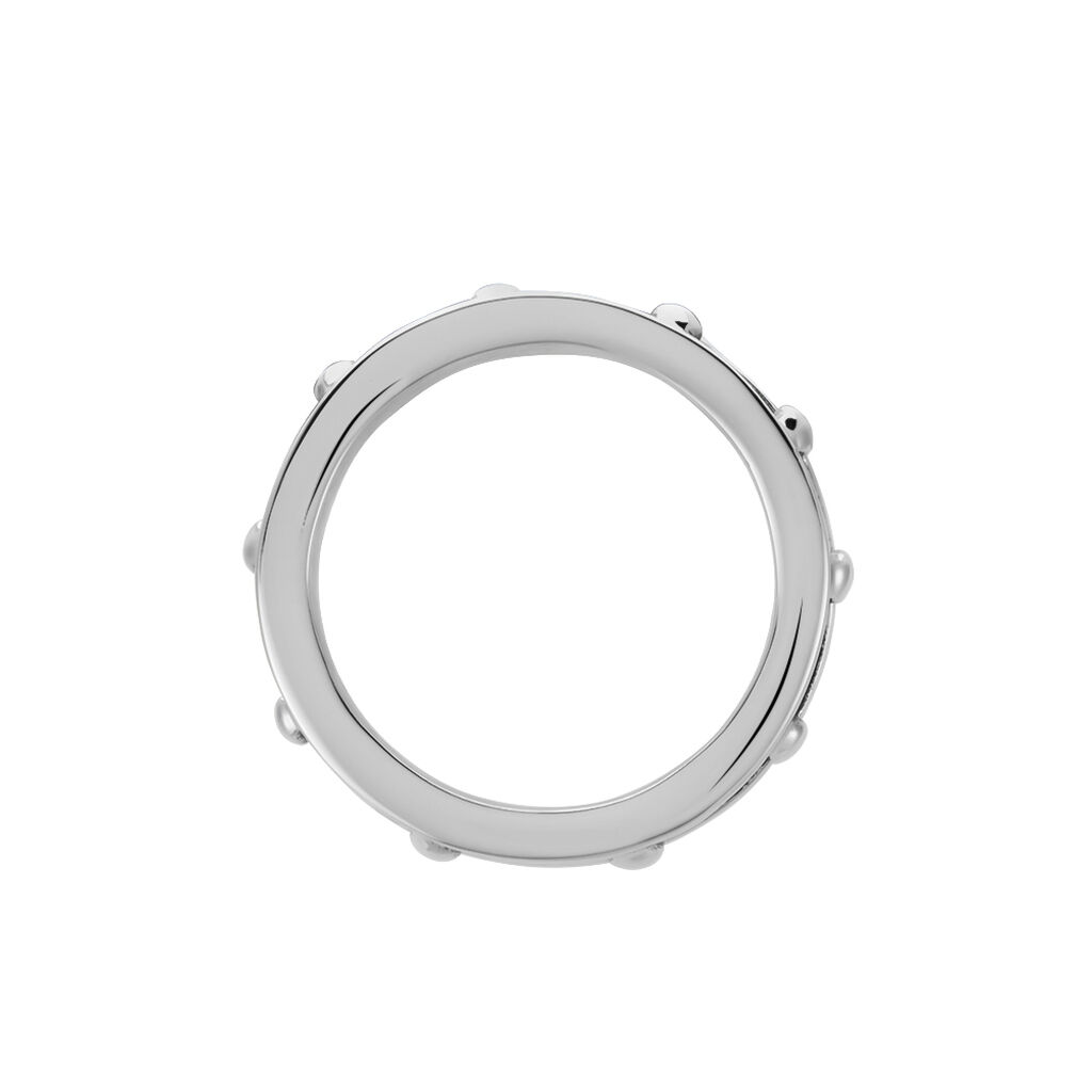 Bague Acier Blanc Ghislain - Bagues fantaisie Homme | Histoire d&rsquo;Or