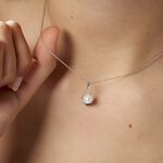 Collier Loren Argent Blanc Perle De Culture - Colliers fantaisie Femme | Histoire d&rsquo;Or