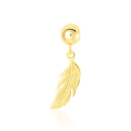 Charms Hedy Or Jaune - Pendentifs Plume Femme | Histoire d’Or