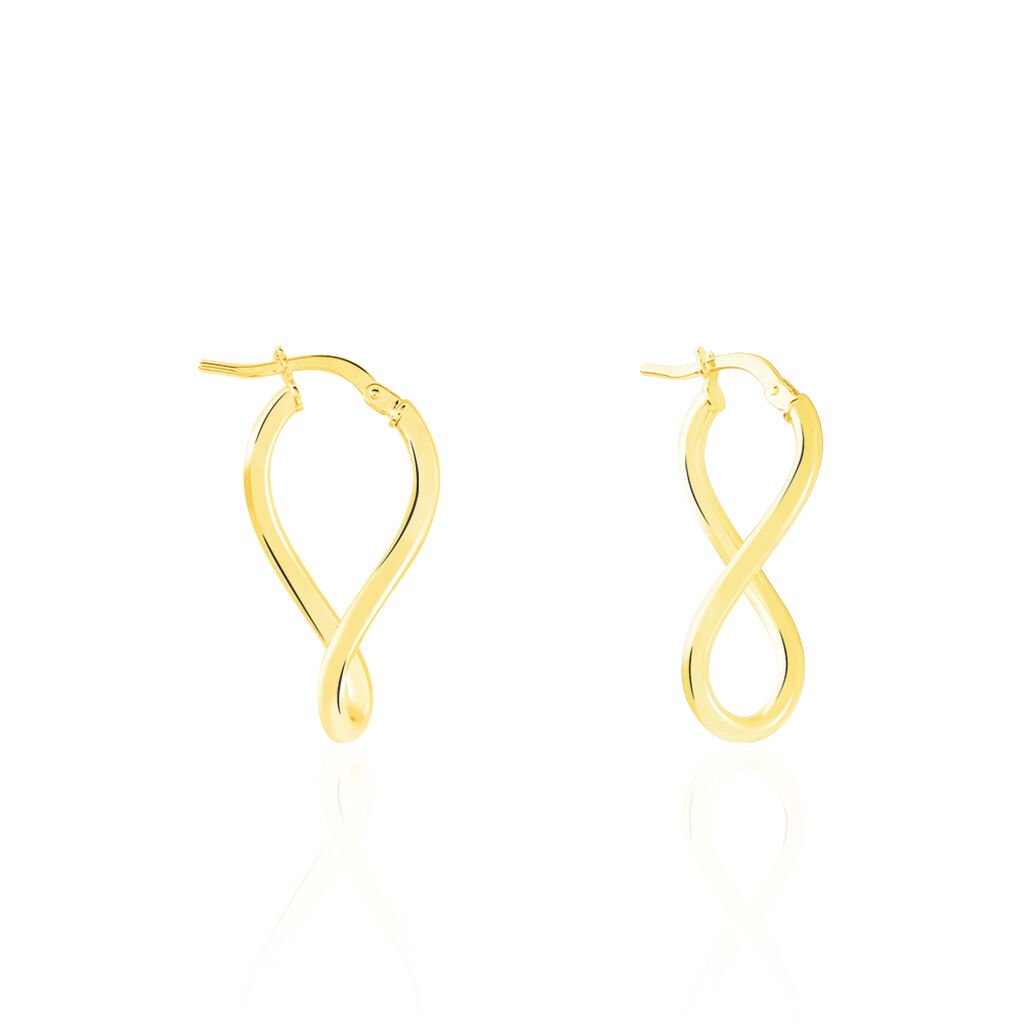 Cr&eacute;oles Hellen Or Jaune - Boucles d'oreilles cr&eacute;oles Femme | Histoire d&rsquo;Or