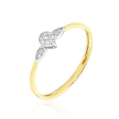 Bague Piers Or Jaune Diamant - Bagues avec pierre Femme | Histoire d’Or