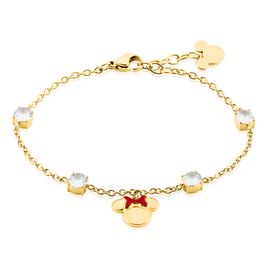 Bracelet Disney Acier Doré Oxyde - Bracelets fantaisie Femme | Histoire d’Or