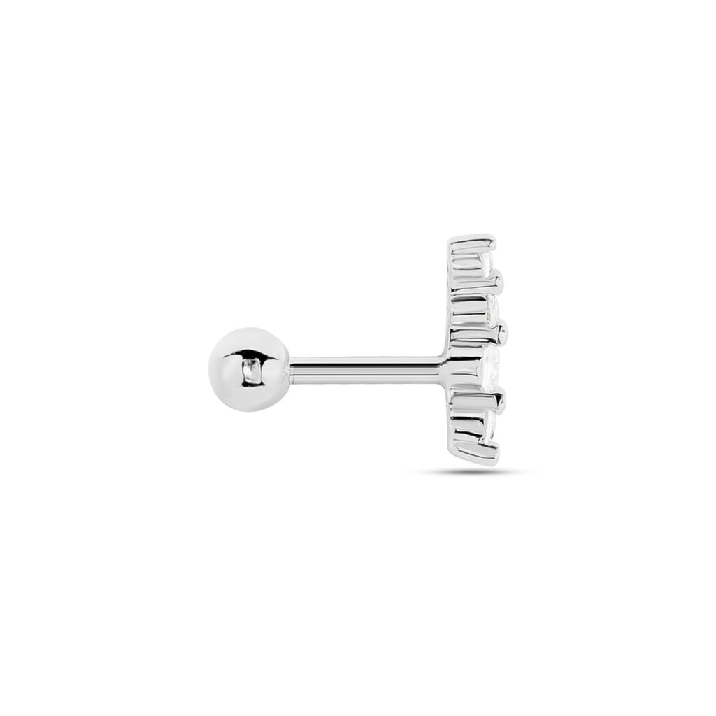 Piercing D'oreille Unitaire Acadia Argent Blanc Oxyde De Zirconium - Boucles d'oreilles fantaisie Femme | Histoire d’Or