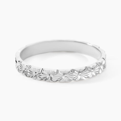 Alliance Fleur Or Blanc - Alliances Unisex | Histoire d&rsquo;Or