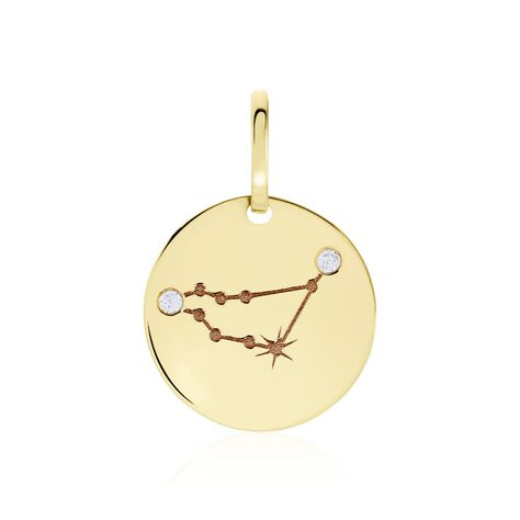 Pendentif Or Jaune Astraea Oxyde De Zirconium - Pendentifs Zodiaque Femme | Histoire d’Or