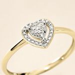 Bague Catrin Or Jaune Diamant - Bagues avec pierre Femme | Histoire d&rsquo;Or