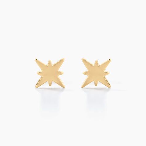 Boucles D'oreilles Puces Alisee Plaqué Or Jaune - Boucles d'oreilles fantaisie Femme | Histoire d’Or