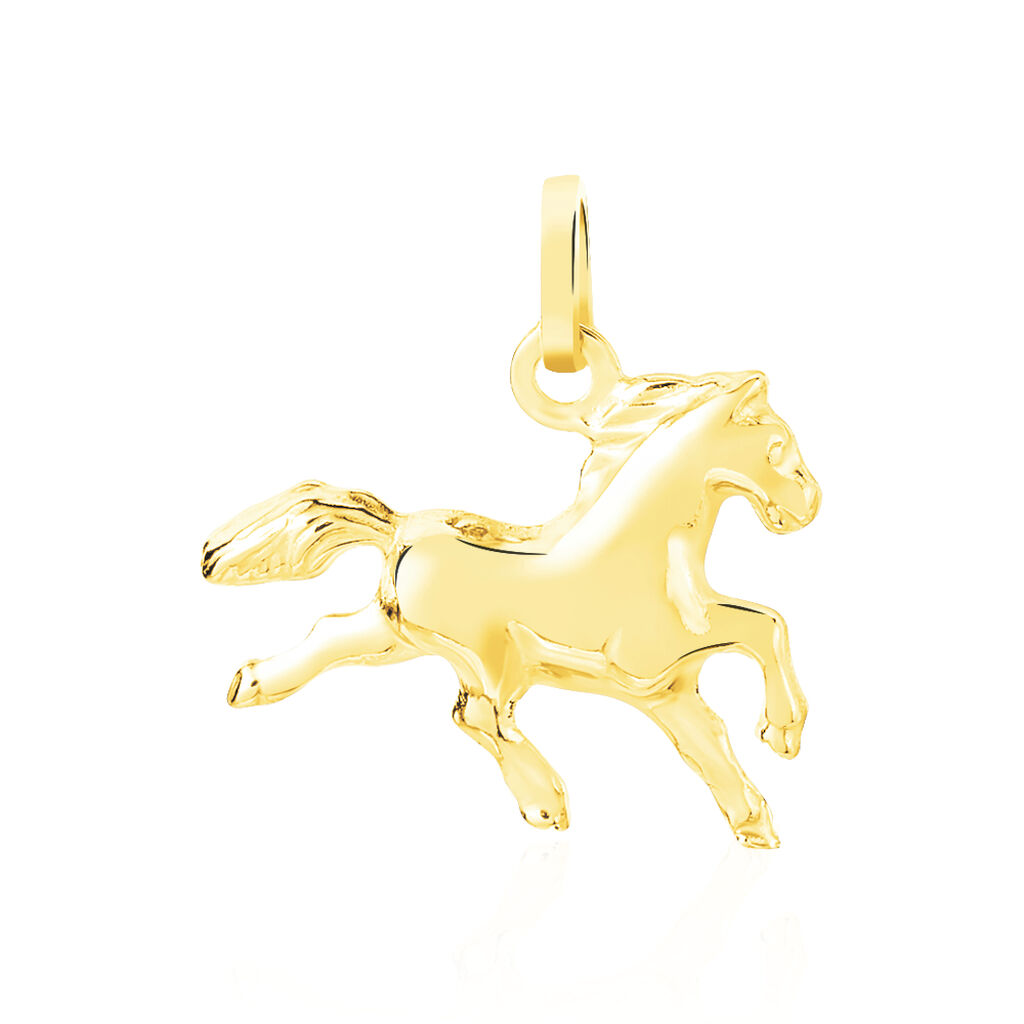 Pendentif Egide Cheval Or Jaune