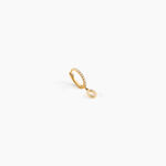Cr&eacute;ole Unitaire L&eacute;ria Or Jaune Oxydes De Zirconium - Piercings d'oreilles Femme | Histoire d&rsquo;Or