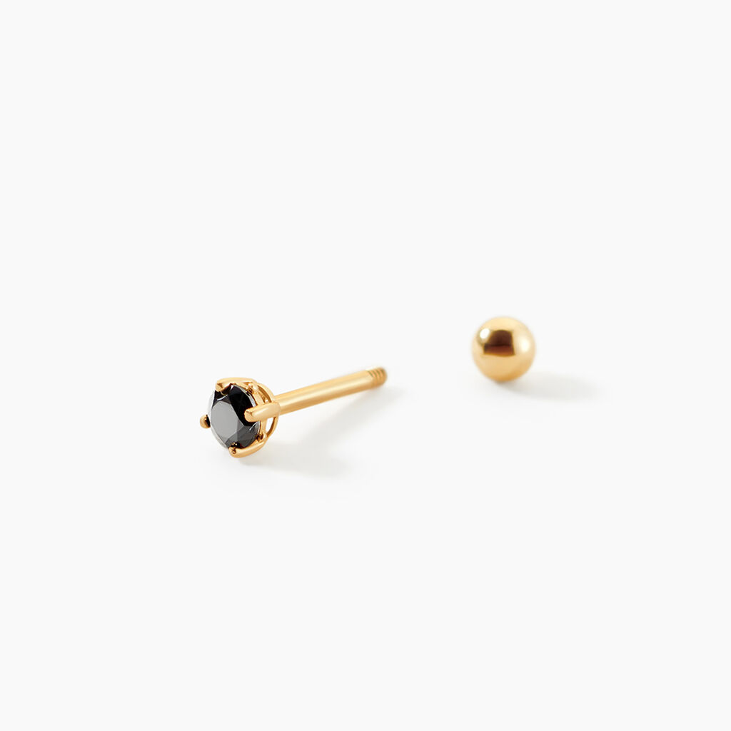 Piercing Joanina Or Jaune Oxyde De Zirconium - Piercing H&eacute;lix Femme | Histoire d&rsquo;Or