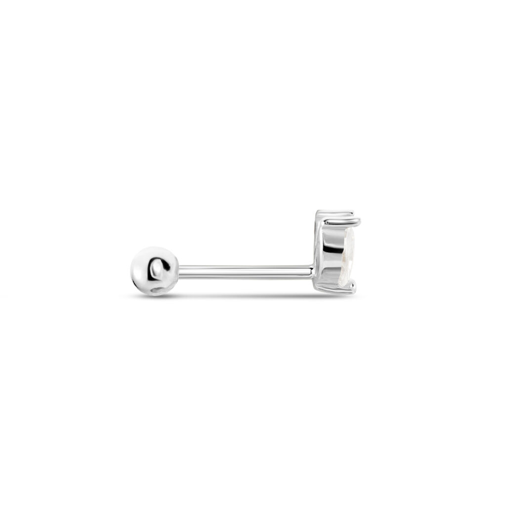 Piercing D'oreille Unitaire Argent Blanc Enyo Oxyde De Zirconium - Bijoux Femme | Histoire d’Or