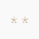 Boucles D'Oreilles Puces Ilyna Or Jaune Oxyde De Zirconium - Clous d'oreilles Enfant | Histoire d&rsquo;Or